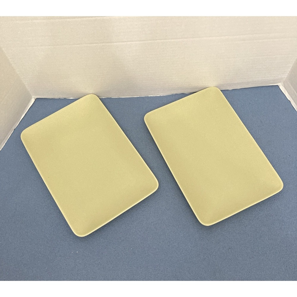 IKEA Dinera Light‎ Green Rectangular Dinner Plates 12x8" (12289) - Set of 2